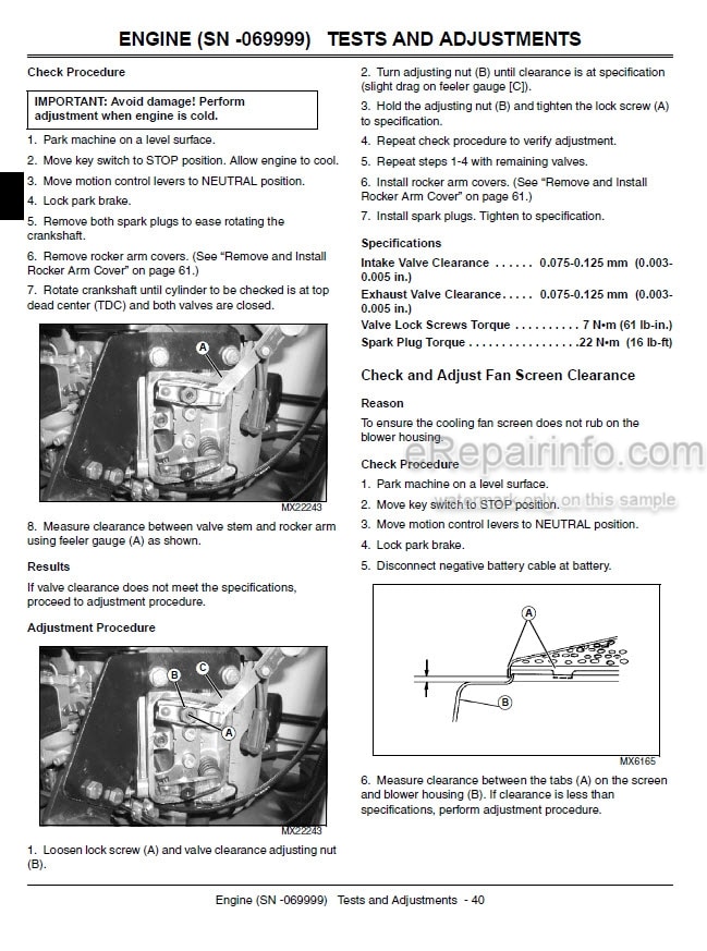 Photo 6 - John Deere 647A 657A 667A Technical Repair Manual Quik Trak Mower TM2310