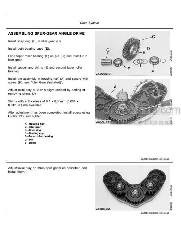 Photo 5 - John Deere 40 Technical Manual Rotary Tiller TM1232