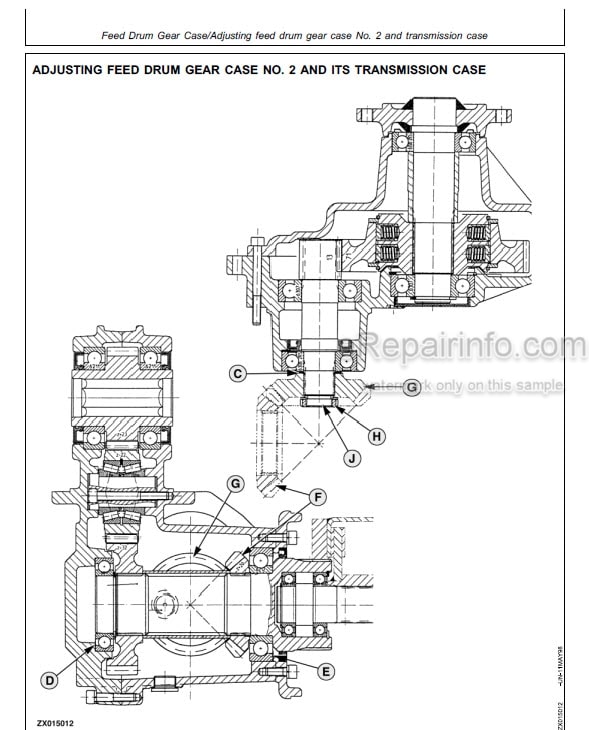 Photo 4 - John Deere 686 688 Technical Manual Rotary Harvesting Unit TM4585