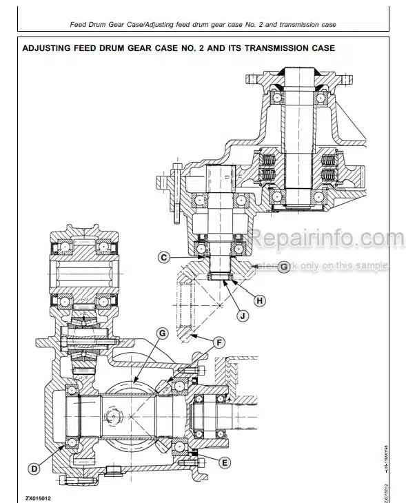 Photo 4 - John Deere 686 688 Technical Manual Rotary Harvesting Unit TM4585