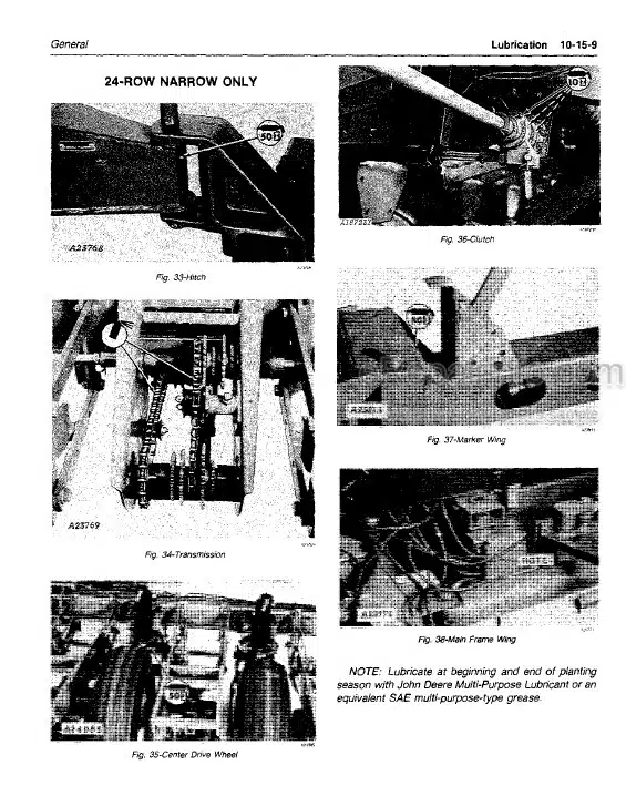 Photo 6 - John Deere 7200 Front Fold Max Emerge Technical Repair Manual Drawn Conservation Planter TM1366