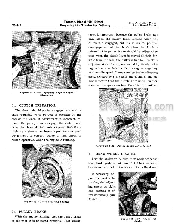 Photo 8 - John Deere 70 Service Manual Diesel Tractor SM2017