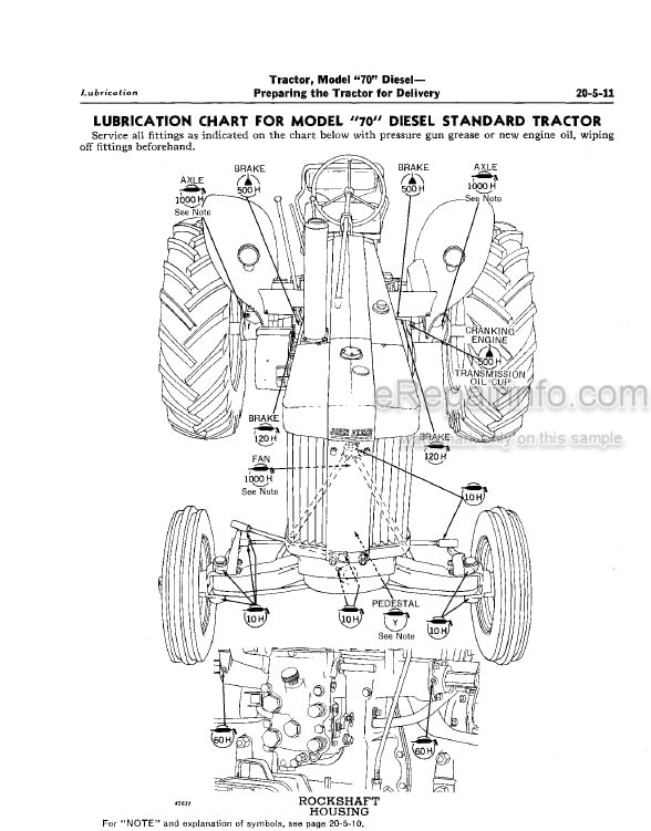 Photo 5 - John Deere 70 Service Manual Diesel Tractor SM2017