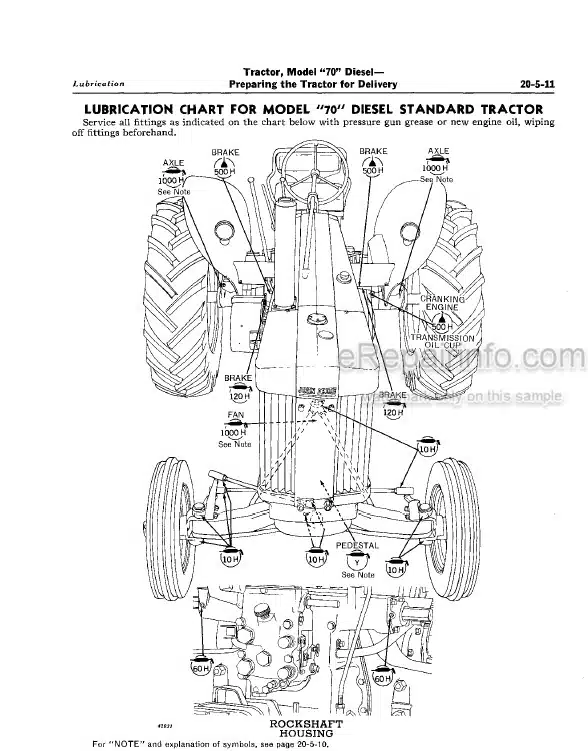 Photo 5 - John Deere 70 Service Manual Diesel Tractor SM2017