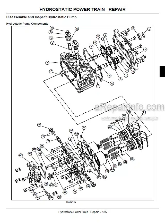 Photo 4 - John Deere 717E Technical Repair Manual Mini Frame Z-Trak Mower TM2277