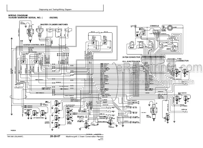 Photo 4 - John Deere 7200 Front Fold Max Emerge Technical Repair Manual Drawn Conservation Planter TM1366