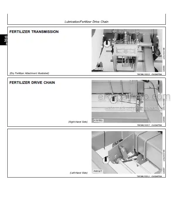 Photo 14 - John Deere 7200 Front Fold Max Emerge Technical Repair Manual Drawn Conservation Planter TM1366
