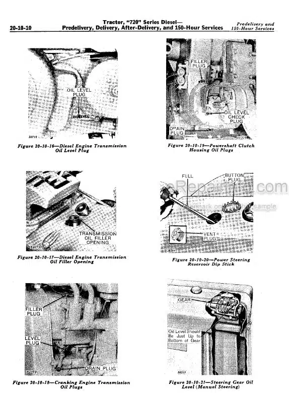 Photo 1 - John Deere 720 Series Service Manual Diesel Tractor SM2020