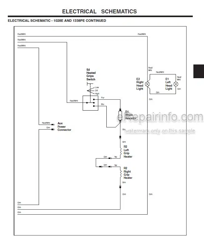 Photo 4 - John Deere 726E To 1338PE Service And Troubleshooting Manual Snow Thrower 381048