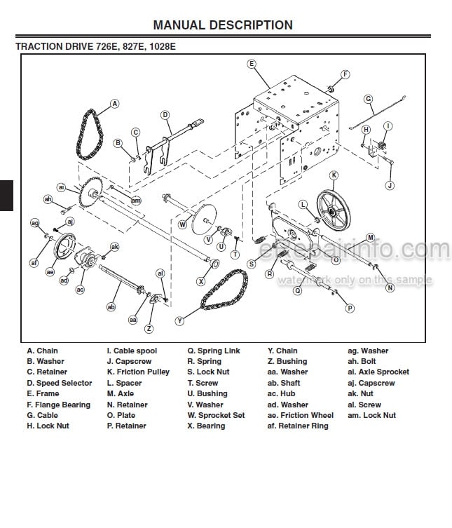 Photo 5 - John Deere 726E To 1338PE Service And Troubleshooting Manual Snow Thrower 381048