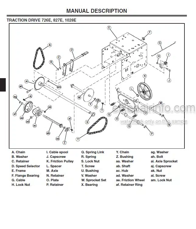 Photo 5 - John Deere 726E To 1338PE Service And Troubleshooting Manual Snow Thrower 381048