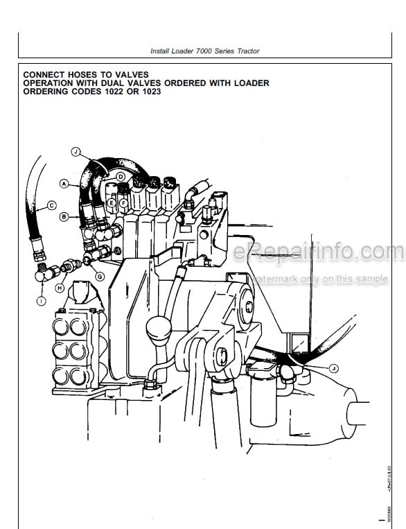 Photo 4 - John Deere 740 Technical Manual Loader PDIW42590