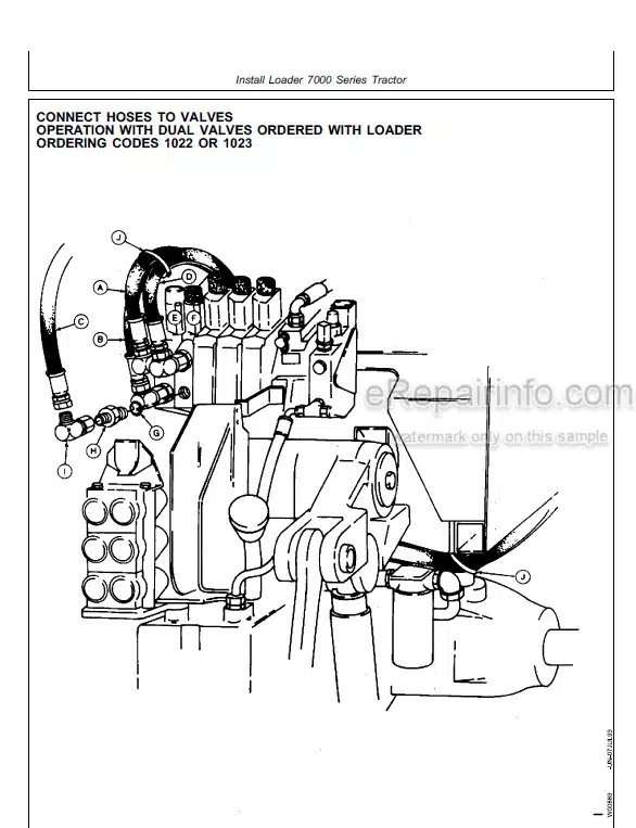 Photo 4 - John Deere 740 Technical Manual Loader PDIW42590