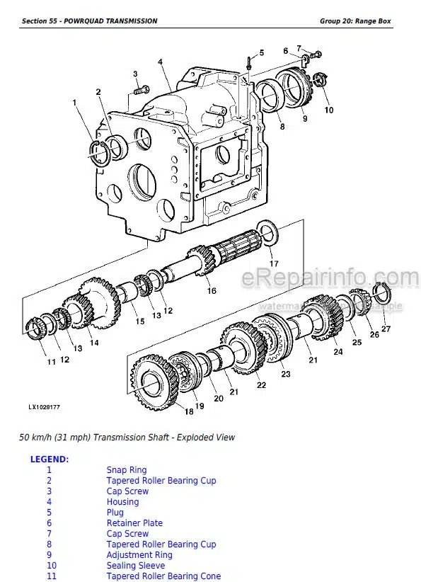 Photo 5 - John Deere 7425 7525 6140J 6155J 6155JH Repair Manual Tractor TM605819