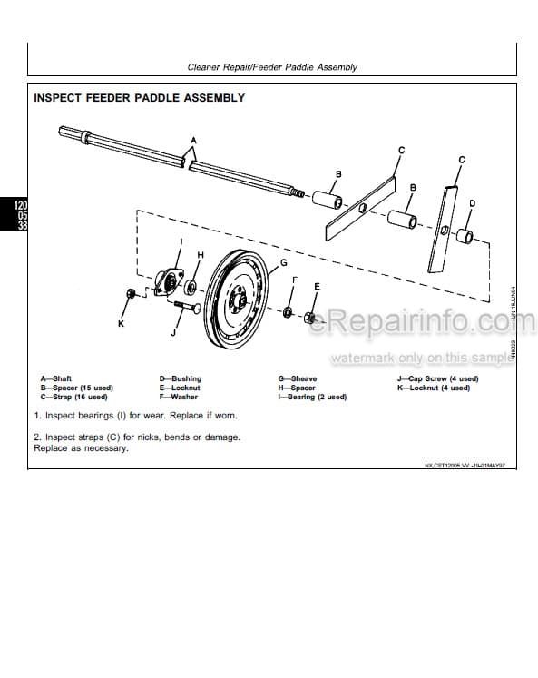 Photo 5 - John Deere 7450 7455 Technical Repair Manual Cotton Stripper TM1586