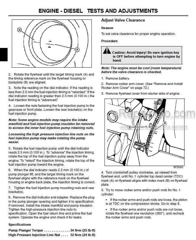 Photo 5 - John Deere 7500 To 8500E Cut Hybrid Technical Repair Manual Lightweight Fairway Mower TM107919