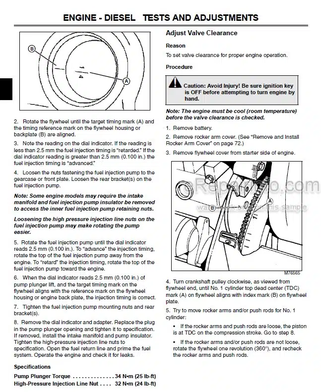 Photo 5 - John Deere 7500 To 8500E Cut Hybrid Technical Repair Manual Lightweight Fairway Mower TM107919