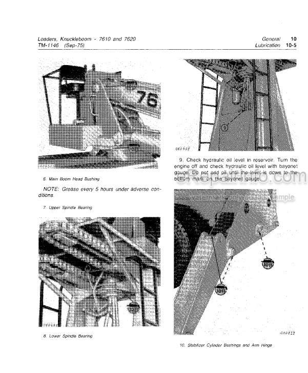 Photo 13 - John Deere 7610 7620 Technical Manual Knuckleboom Loader TM1146