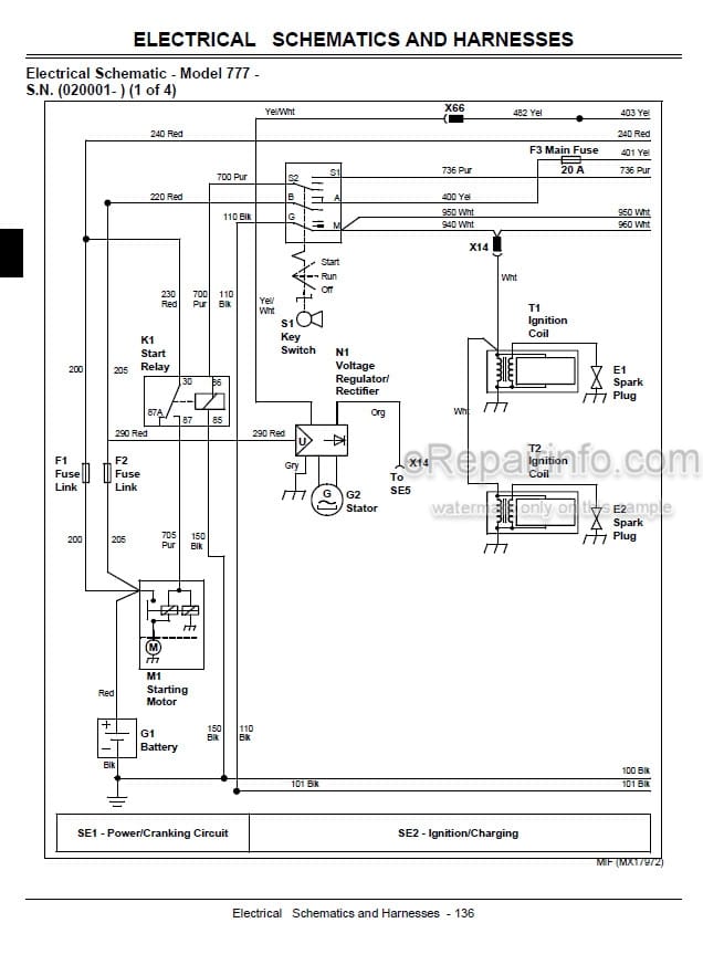 Photo 3 - John Deere 777 797 Technical Repair Manual Max Frame Z-Trak Mower TM2077