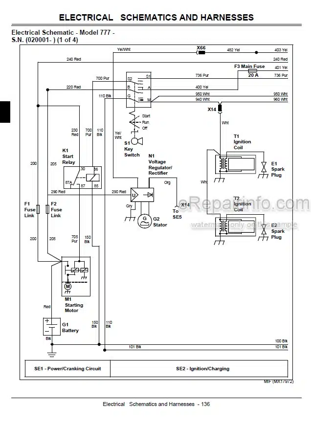 Photo 3 - John Deere 777 797 Technical Repair Manual Max Frame Z-Trak Mower TM2077