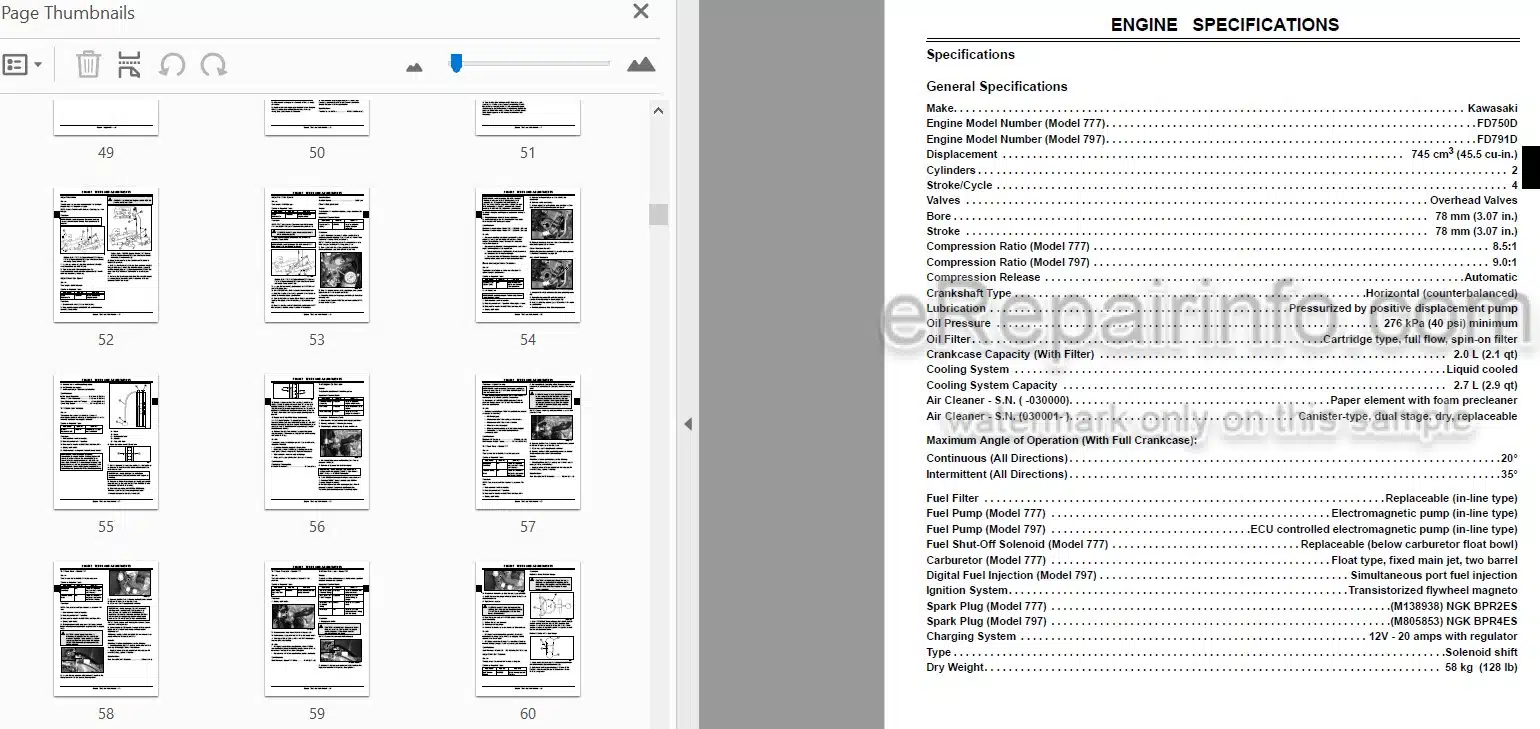Photo 4 - John Deere 777 797 Technical Repair Manual Max Frame Z-Trak Mower TM2077