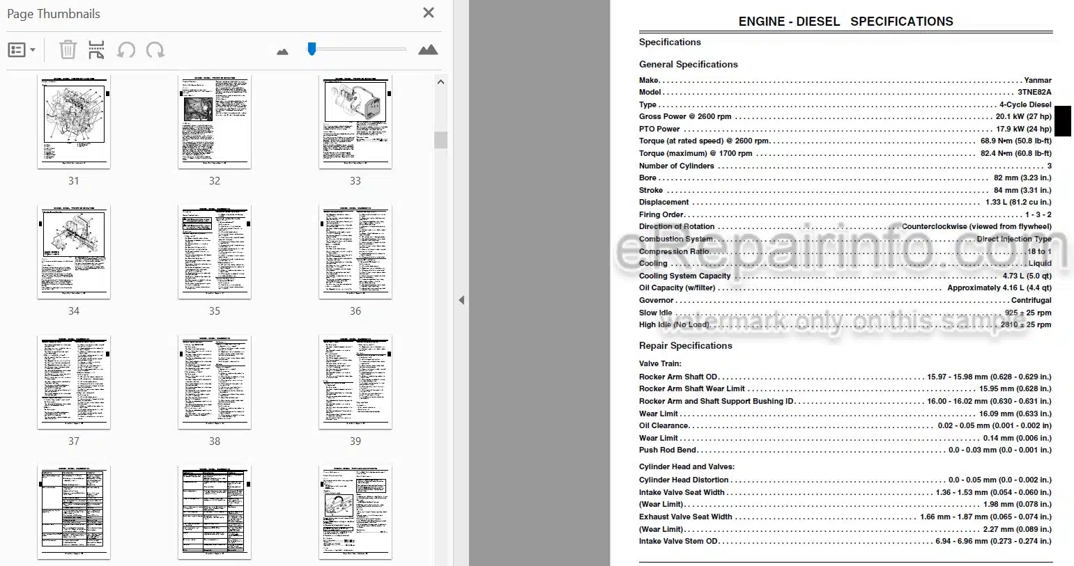 Photo 4 - John Deere 790 Technical Repair Manual Compact Utility Tractor TM2088