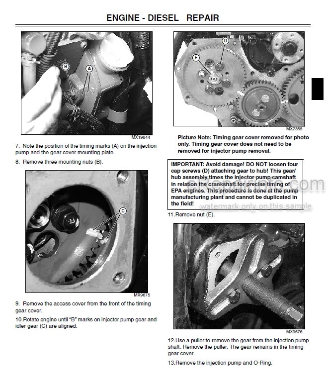 Photo 1 - John Deere 790 Technical Repair Manual Compact Utility Tractor TM2088