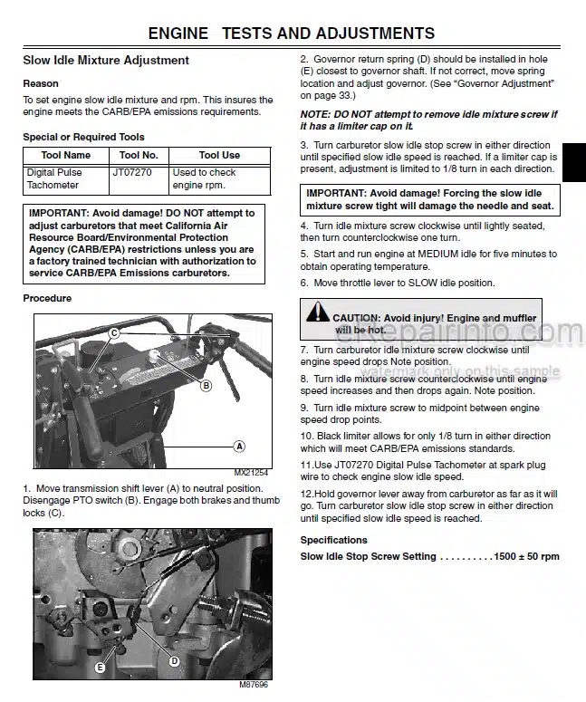 Photo 7 - John Deere X9 1000 X9 1100 Repair Technical Manual Combine TM154519