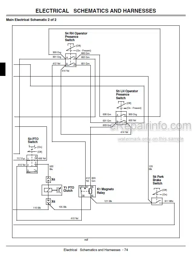 Photo 5 - John Deere 7H17 7H19 Technical Repair Manual Commercial Walk Behind Mower TM2133