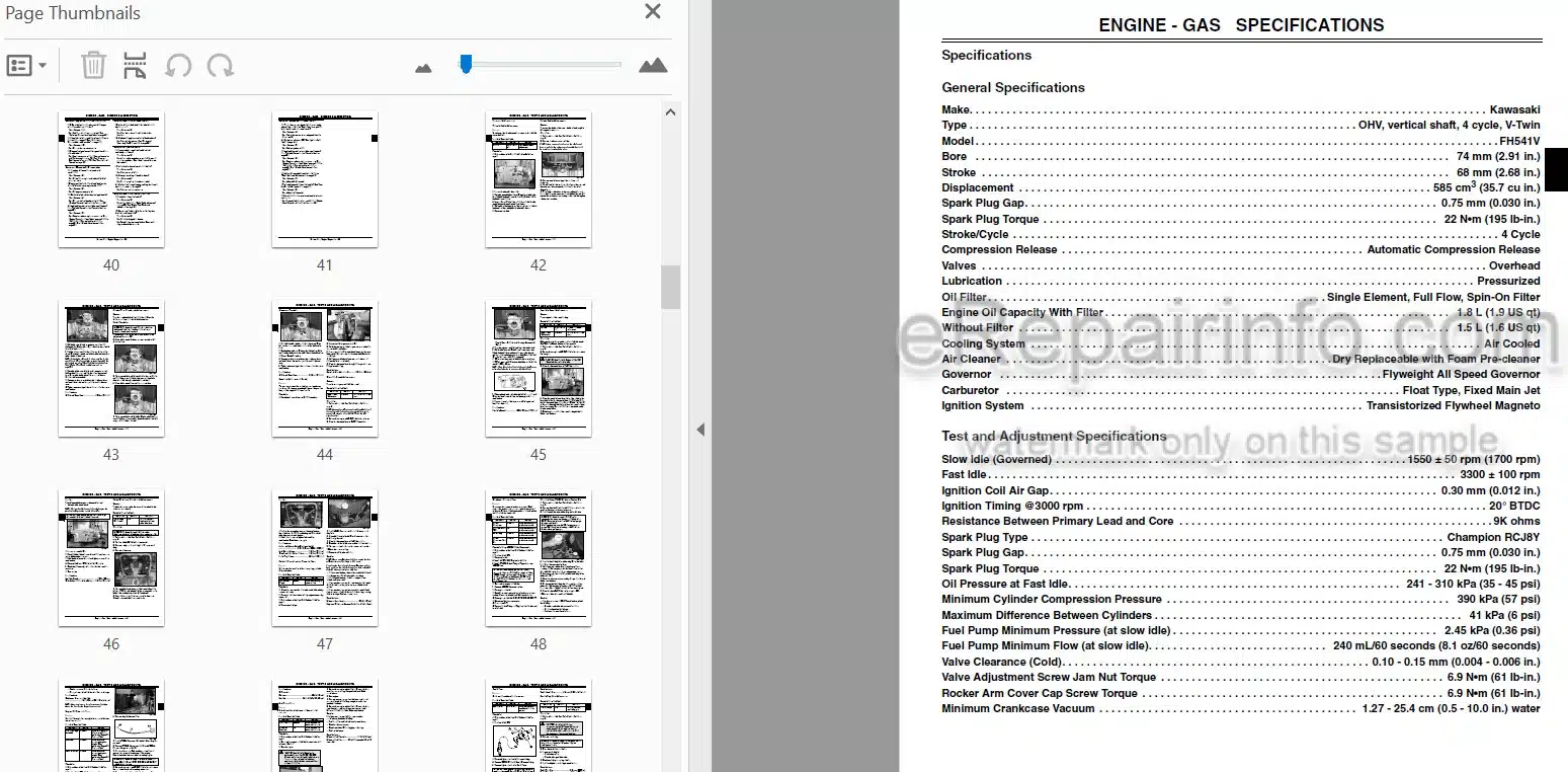 Photo 4 - John Deere 7H17 Export Technical Repair Manual Commercial Walk Behind Mower TM2325