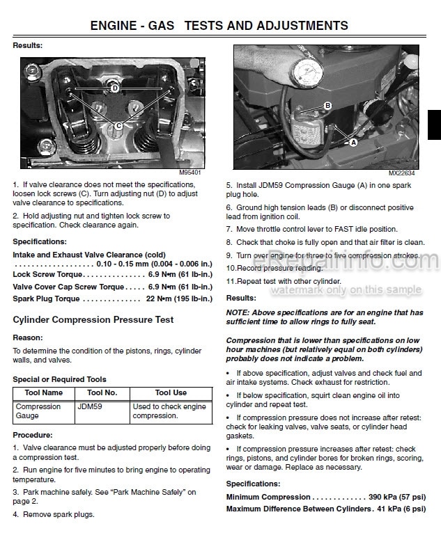 Photo 10 - John Deere 7H17 Export Technical Repair Manual Commercial Walk Behind Mower TM2325