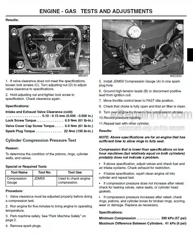 Photo 7 - John Deere 54D 60D 62D 72D 54 60 72 261 272 Technical Repair Manual Autoconnect Mower TM1763
