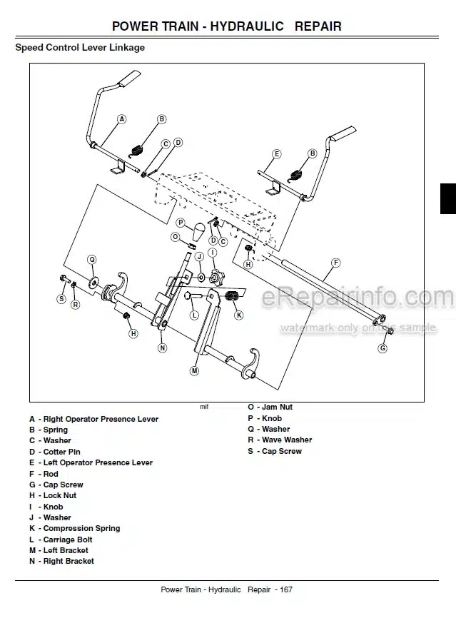 Photo 5 - John Deere 7H17 Export Technical Repair Manual Commercial Walk Behind Mower TM2325
