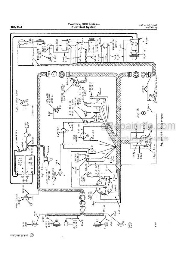 Photo 4 - John Deere 8000 Series 8010 Service Manual Tractor SM2030