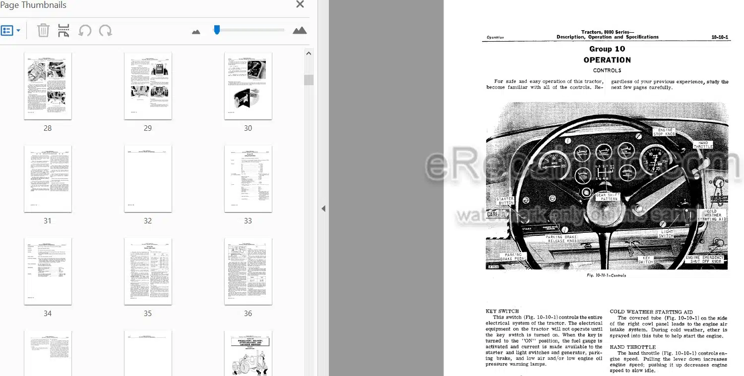 Photo 3 - John Deere 8000 Series 8010 Service Manual Tractor SM2030