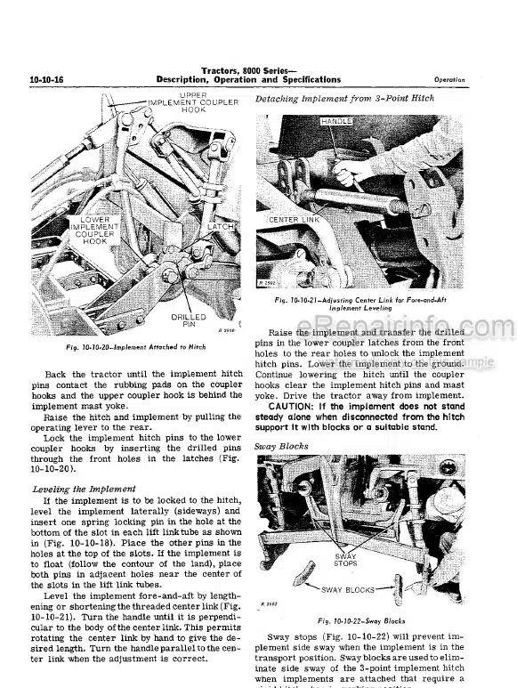 Photo 1 - John Deere 8000 Series 8010 Service Manual Tractor SM2030