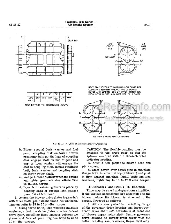 Photo 5 - John Deere 8000 Series 8010 Service Manual Tractor SM2030