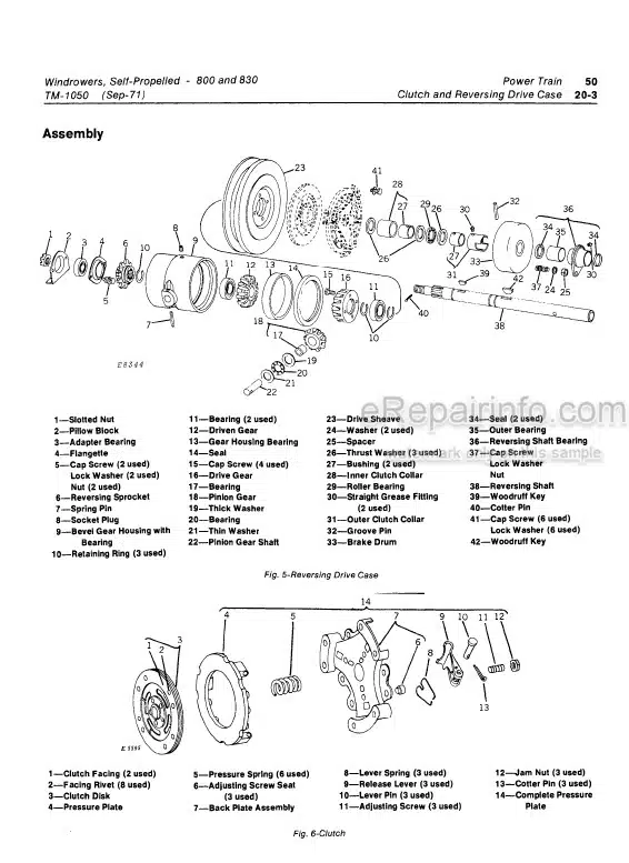 Photo 5 - John Deere 800 830 Technical Repair Manual Self Propelled Windrower TM1050