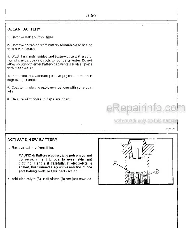 Photo 5 - John Deere 820 Technical Repair Manual Rear Tine Tiller TM1297