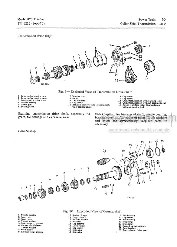 Photo 5 - John Deere 820 Technical Repair Manual Tractor TM4212