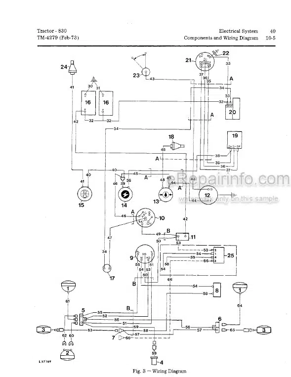 Photo 4 - John Deere 830 Technical Repair Manual Tractor TM4279