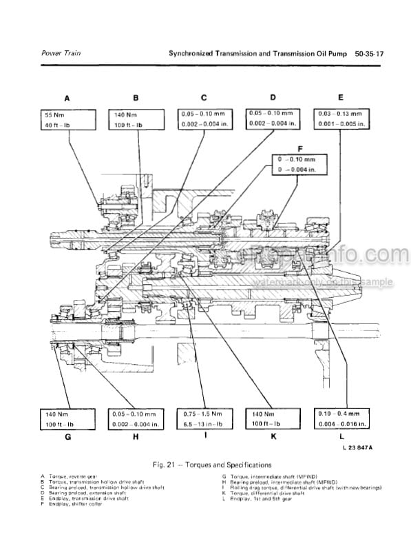 Photo 5 - John Deere 840 940 1040 1140 Technical Manual Tractor TM4353