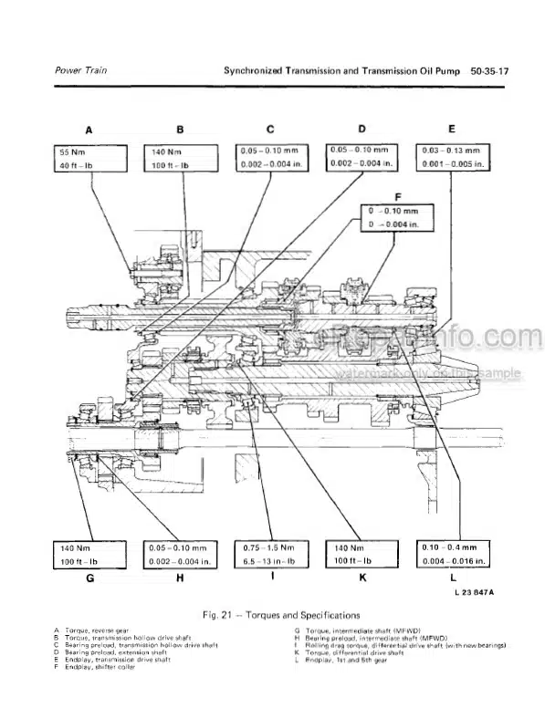 Photo 5 - John Deere 840 940 1040 1140 Technical Manual Tractor TM4353