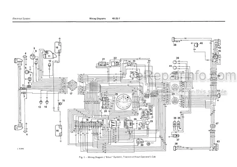 Photo 4 - John Deere 840 940 1040 1140 Technical Repair Manual Tractor TM4353