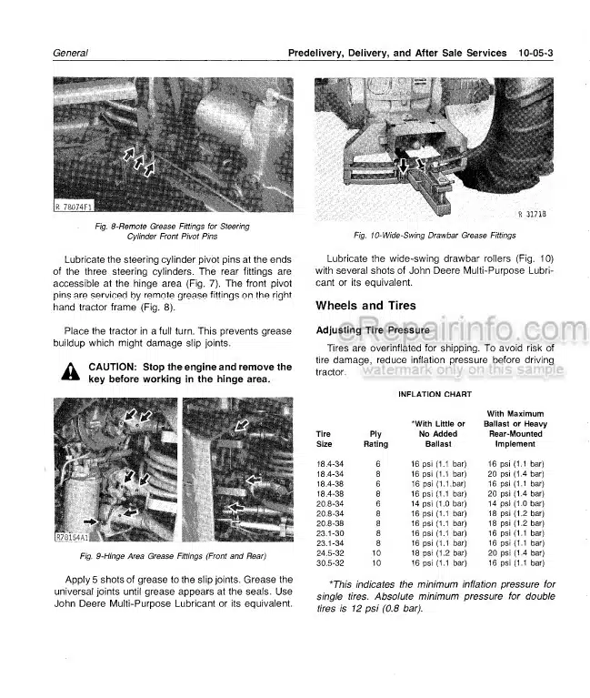 Photo 6 - John Deere 8450 8650 8850 Technical Manual Tractor TM1256