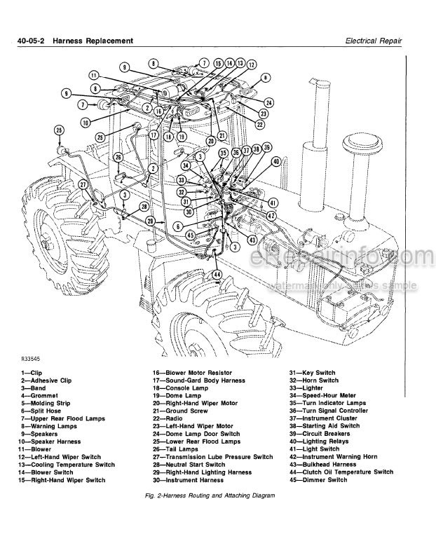 Photo 5 - John Deere 8440 8640 Technical Manual Tractor TM1199