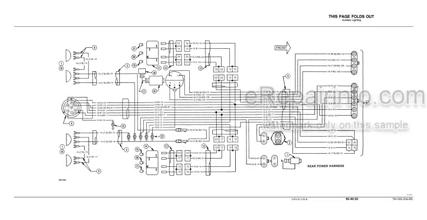 Photo 4 - John Deere 8450 8650 Technical Manual Tractor TM1355