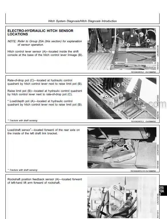 Photo 1 - John Deere 8560 8760 8960 Operation And Tests Technical Manual Tractor TM1434