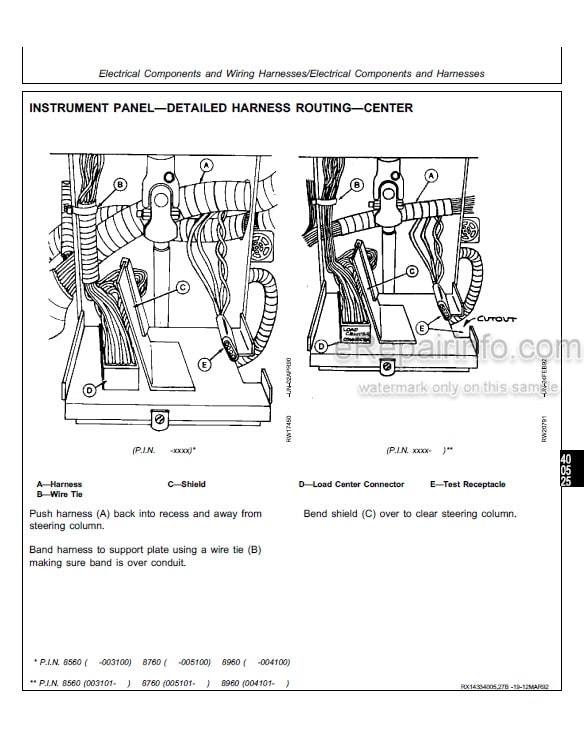 Photo 5 - John Deere 8560 8760 8960 Repair Manual Tractor TM1433