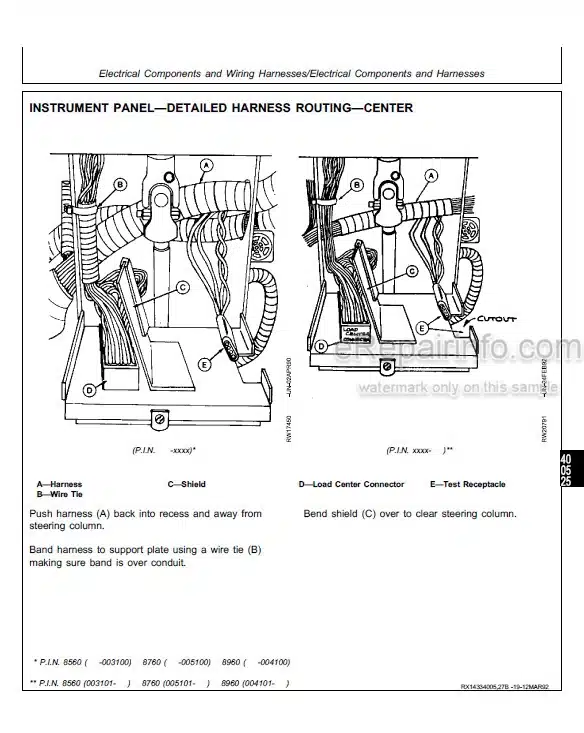 Photo 5 - John Deere 8560 8760 8960 Repair Manual Tractor TM1433